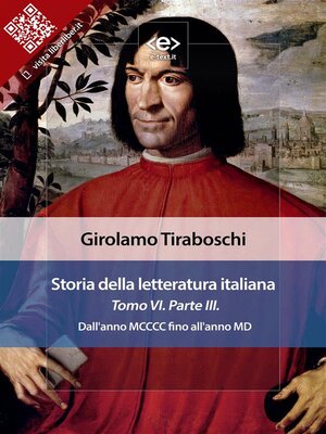 cover image of Storia della letteratura italiana del cav. Abate Girolamo Tiraboschi &#8211; Tomo 6. &#8211; Parte 3